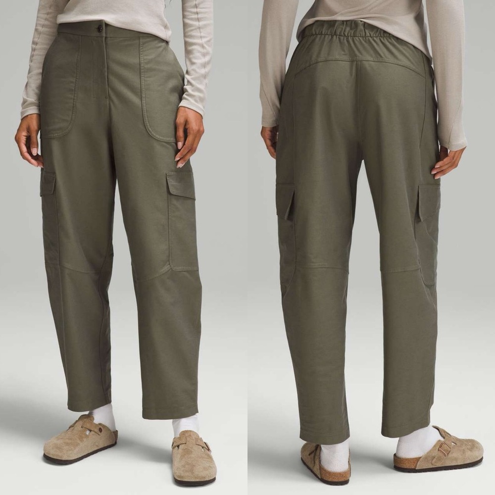 Lululemon Light Utilitech Cargo Pocket High-Rise Pant Army Green